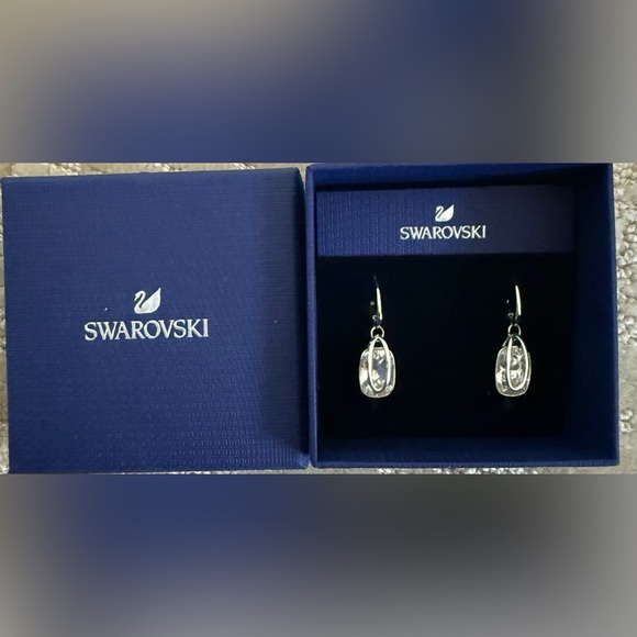 ✨Host pick✨Swarovski Silver Lattice Crystal Earrings - Picture 5 of 5